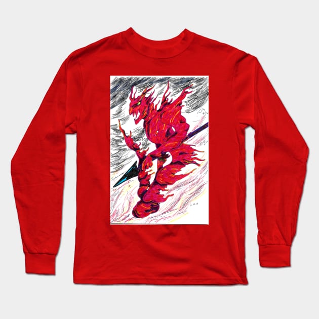 Salamander Long Sleeve T-Shirt by azbaelus